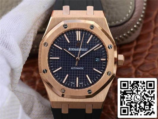 Audemars Piguet Royal Oak 15400 1:1 Best Edition Rose Gold Blue Dial EU Watch Store