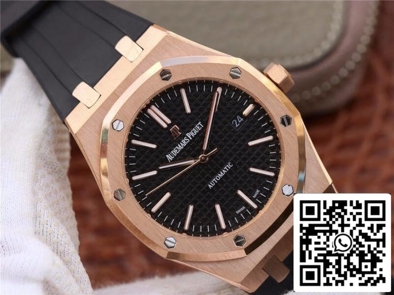 Audemars Piguet Royal Oak 15400OR.OO.D002CR.01 JF Factory 1:1 Best Edition Swiss ETA3120 Black Dial EU Watch Store