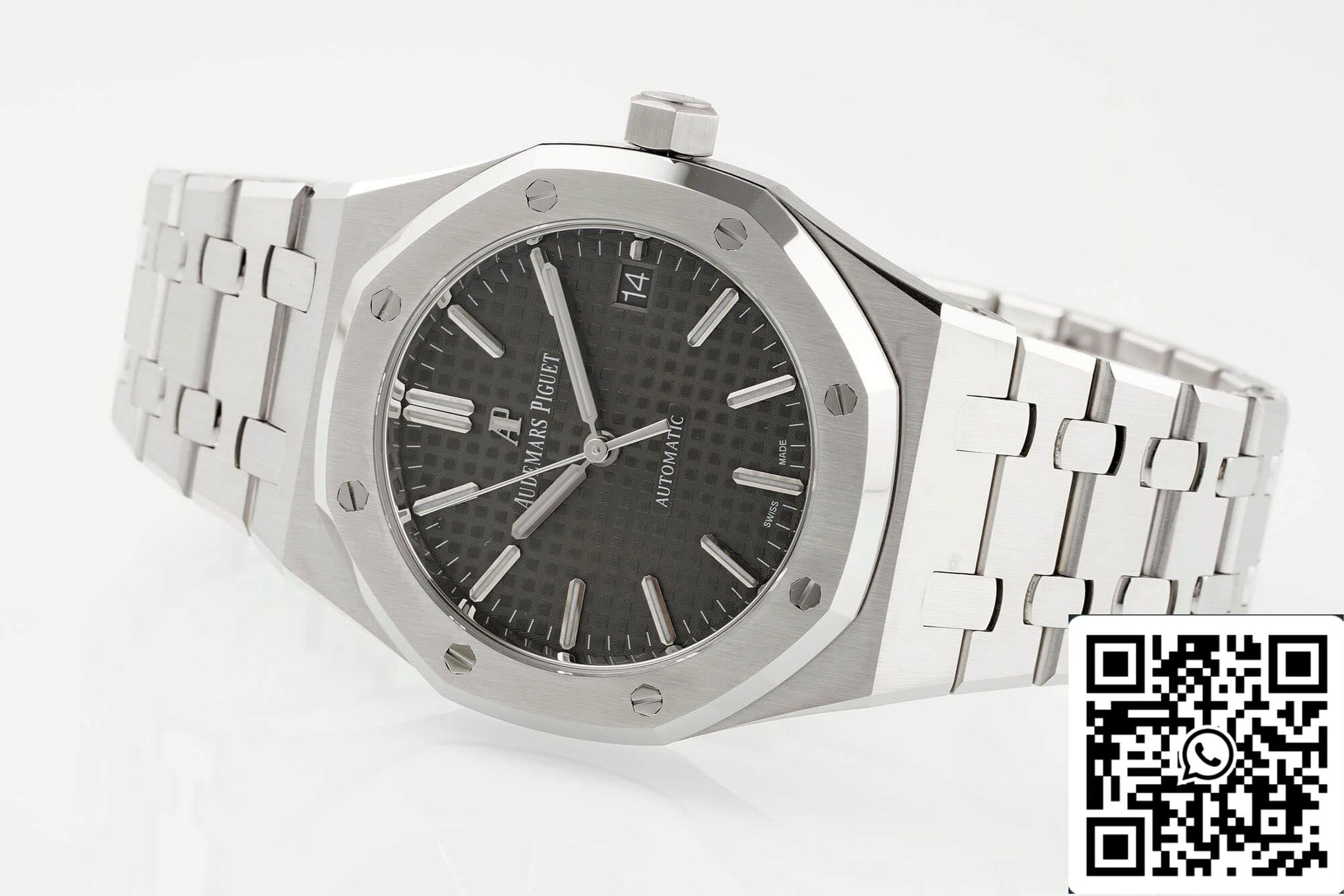 Audemars Piguet Royal Oak 15450ST.OO.1256ST.02 1:1 Best Edition APS Factory Gray Ruthenium Dial EU Watch Store