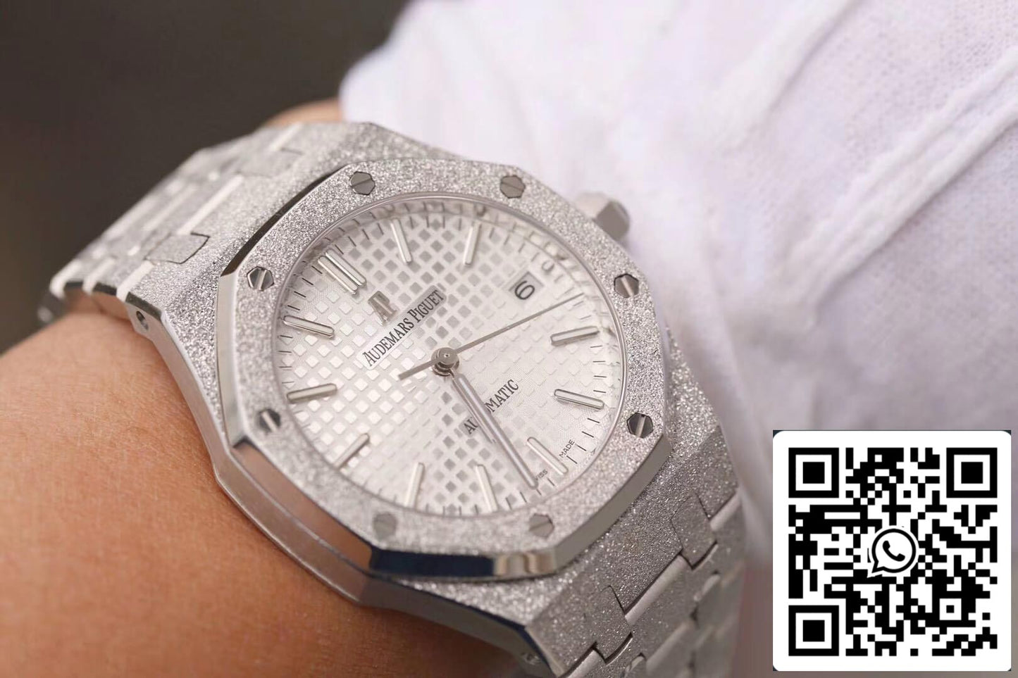 Audemars Piguet Royal Oak 15454BC.GG.1259BC.01 1:1 Best Edition JH Factory Silver Dial EU Watch Store