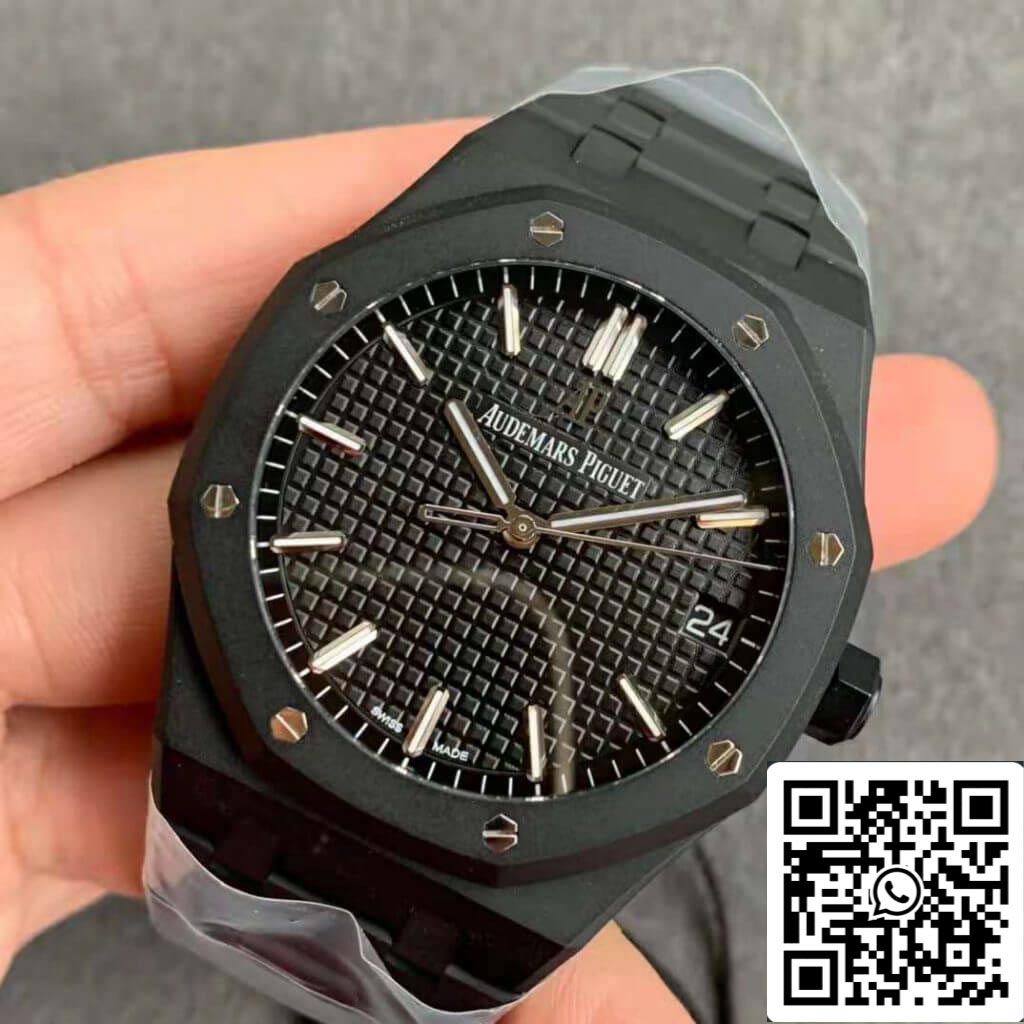 Audemars Piguet Royal Oak 15500 DLC Carbon  Best Edition ZF Factory Black Dial EU Watch Store