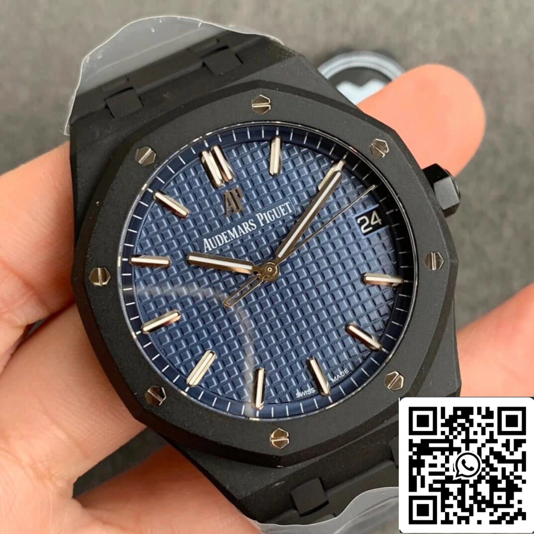 Audemars Piguet Royal Oak 15500 DLC Carbon  Best Edition ZF Factory Blue Dial EU Watch Store