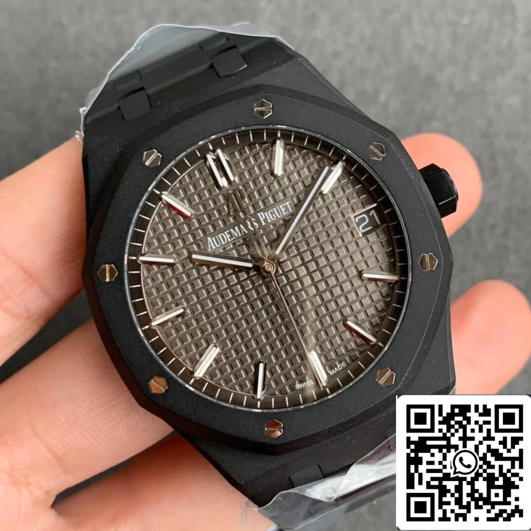 Audemars Piguet Royal Oak 15500 DLC Carbon  Best Edition ZF Factory Grey Dial EU Watch Store