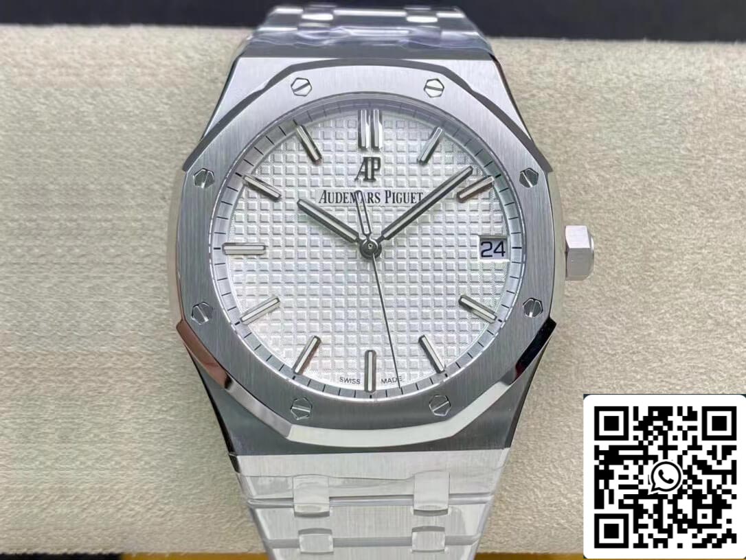 Audemars Piguet Royal Oak 15500ST.OO.1220ST.04 1:1 Best Edition ZF Factory V2 Version White Dial EU Watch Store