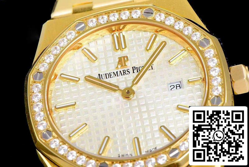 Audemars Piguet Royal Oak 67651BA.ZZ.1261BA.01 1:1 Best Edition JF Factory Yellow Gold Diamond Swiss Quartz EU Watch Store