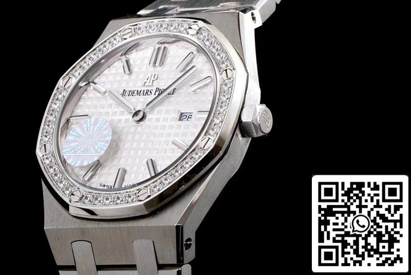 Audemars Piguet Royal Oak 67651ST.ZZ.1261ST.01 1:1 Best Edition JF Factory White Dial Swiss Quartz EU Watch Store