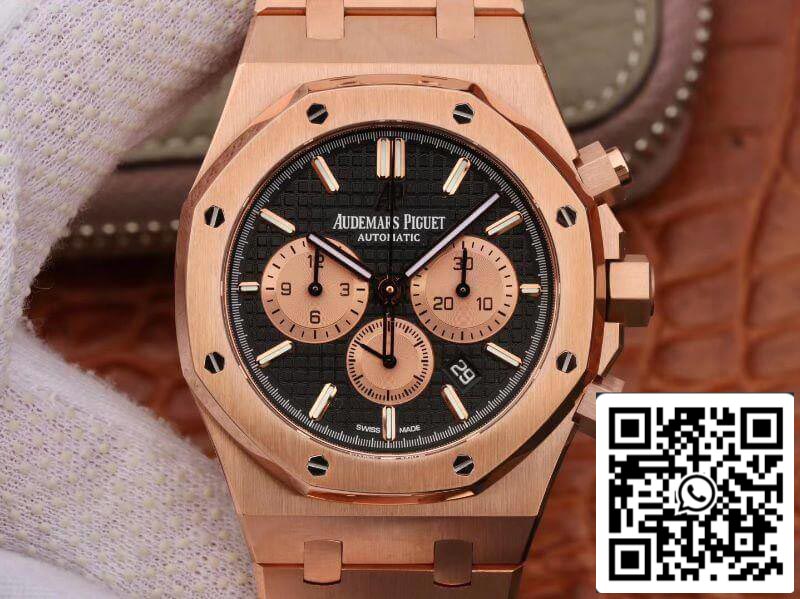 Audemars Piguet Royal Oak Chronograph 26331OR.OO.1220OR OM Factory Men Watches 1:1 Best Edition Swiss ETA7750 18K Rose gold on stainless steel bezel EU Watch Store