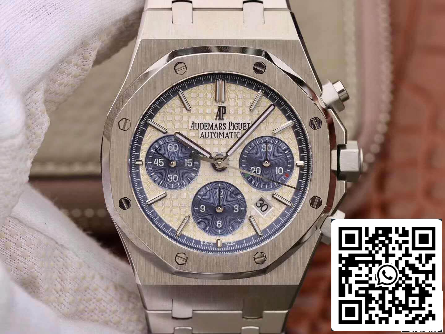 Audemars Piguet Royal Oak Chronograph 26331ST.OO.1220ST OM Factory 1:1 Best Edition Swiss ETA7750 White Dial EU Watch Store