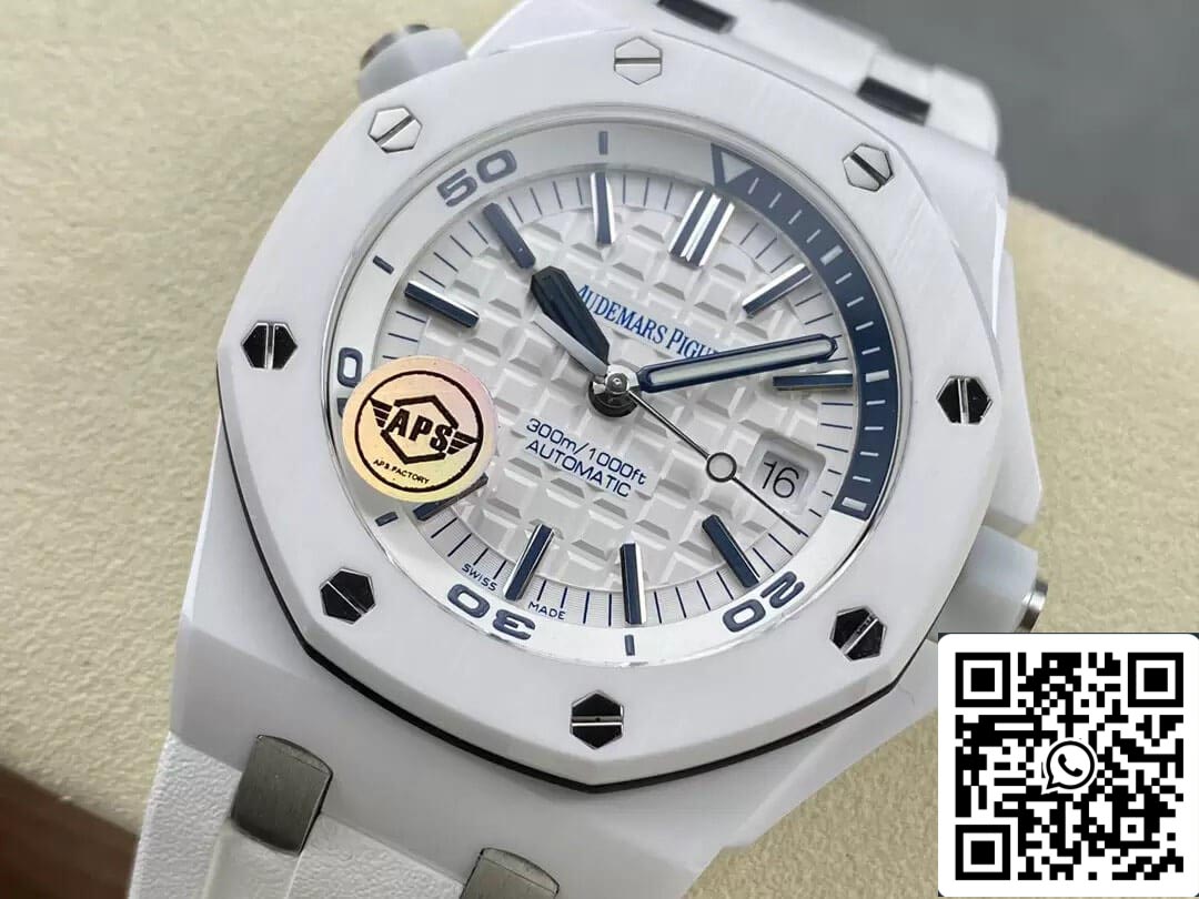 Audemars Piguet Royal Oak Offshore 15707CB.OO.A010CA.01 1:1 Best Edition APS Factory White Dial EU Watch Store