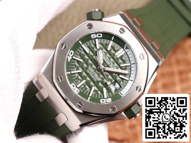 Audemars Piguet Royal Oak Offshore 15710ST.OO.A052CA.01 1:1 Best Edition JF Factory Green Dial Swiss Cal.3120 EU Watch Store