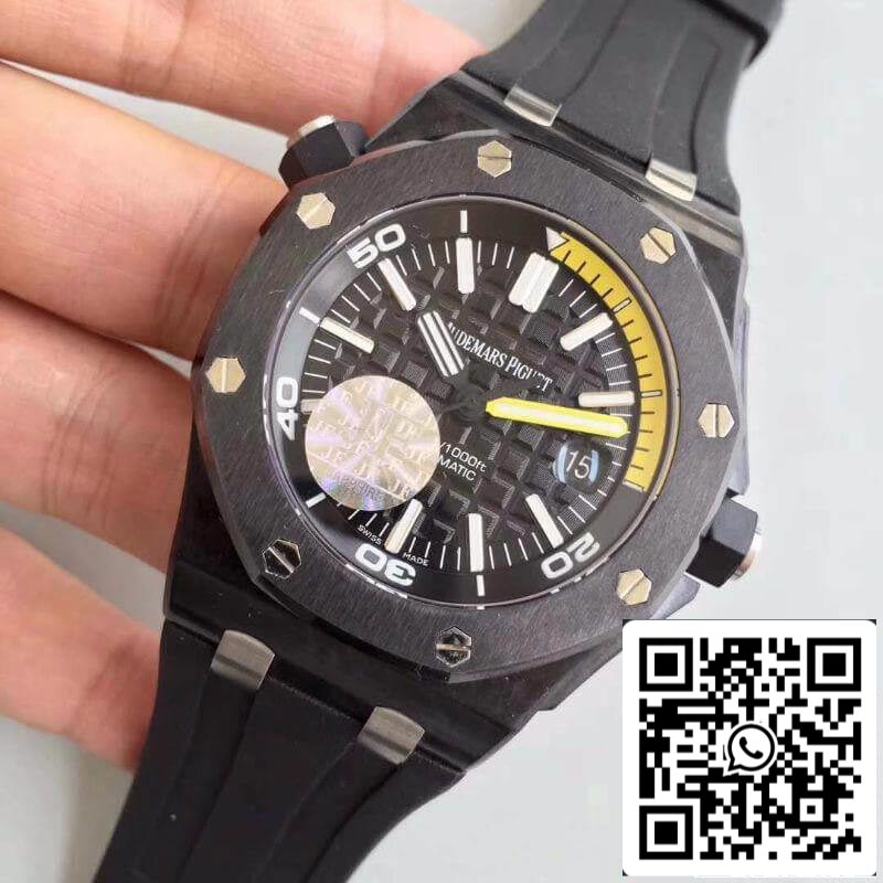 Audemars Piguet Royal Oak Offshore Diver 15706AU.OO.A002CA.01 JF Factory 1:1 Best Edition Swiss ETA3120 Black Dial EU Watch Store