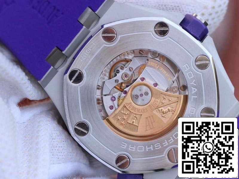 Audemars Piguet Royal Oak Offshore Diver 15710ST.OO.A077CA.01 1:1 Best Edition Swiss ETA3120 Superlumed Purple textured dial EU Watch Store