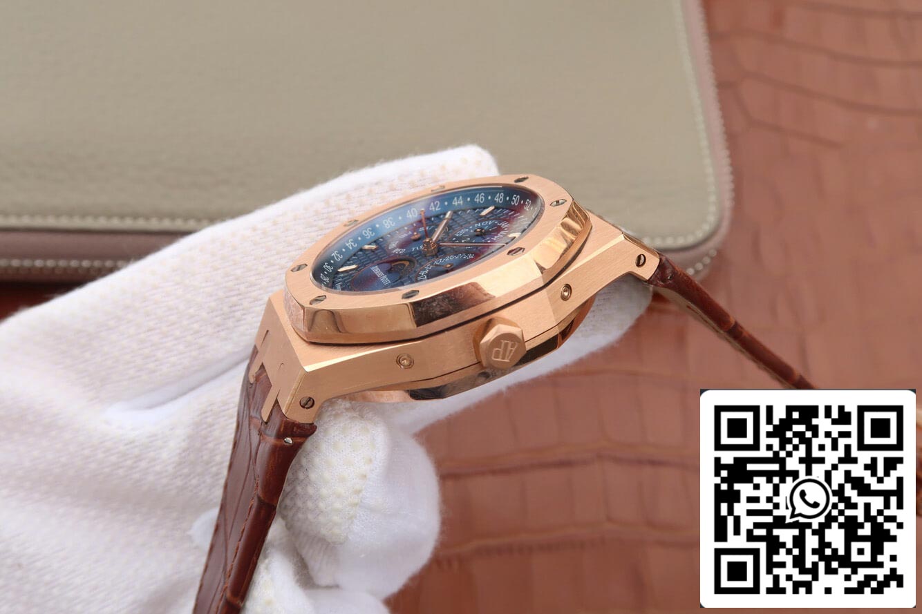 Audemars Piguet Royal Oak Perpetual Calendar 26574 1:1 Best Edition JF Factory Rose Gold Blue Dial EU Watch Store