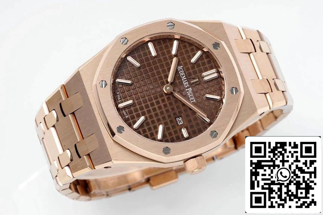 Audemars Piguet Royal Oak Quartz 33MM 67650OR.OO.1261OR.01 1:1 Best Edition ZF Factory Brown Dial EU Watch Store