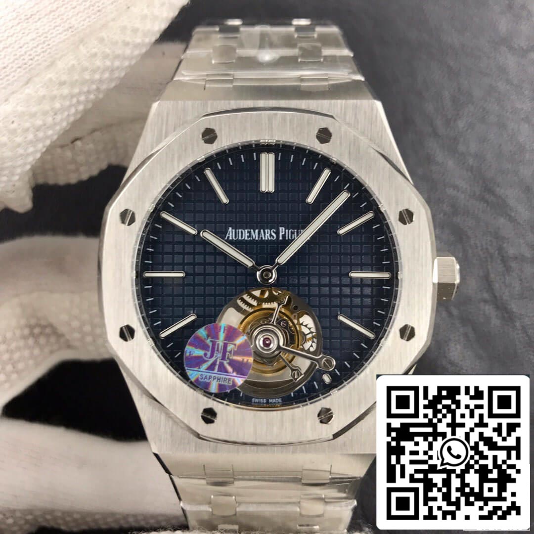 Audemars Piguet Royal Oak Tourbillon 26510ST.OO.1220ST.01 1:1 Best Edition JF Factory Blue Dial EU Watch Store