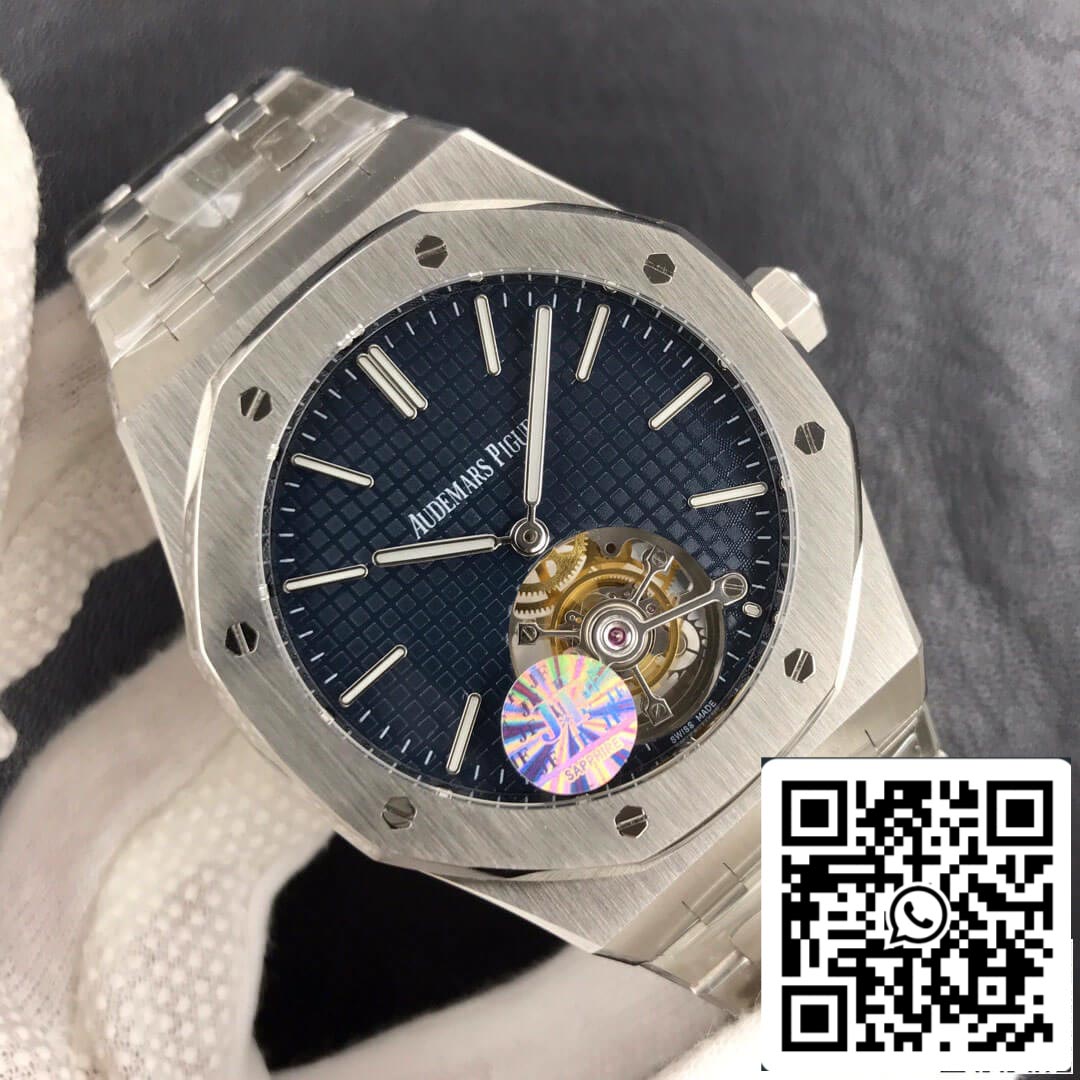 Audemars Piguet Royal Oak Tourbillon 26510ST.OO.1220ST.01 1:1 Best Edition JF Factory Blue Dial EU Watch Store