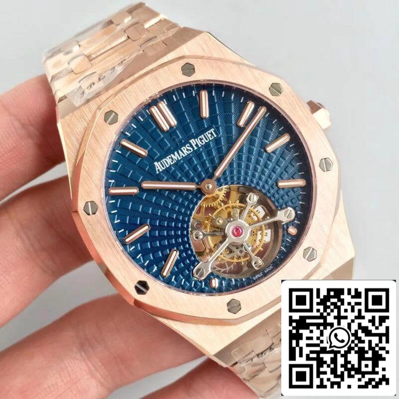 Audemars Piguet Royal Oak Tourbillon 26522OR.OO.1220OR.01 R8 Factory 1:1 Best Edition Swiss Tourbillon Blue Dial EU Watch Store