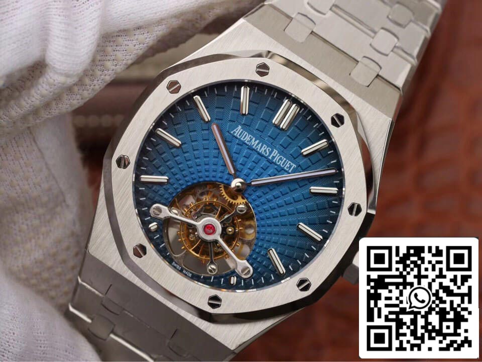 Audemars Piguet Royal Oak Tourbillon 26522TI.OO.1220TI.01 1:1 Best Edition JF Factory Smoky Blue Dial EU Watch Store