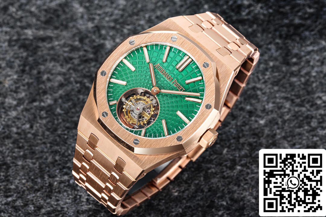 Audemars Piguet Royal Oak Tourbillon 26533OR.OO.1220OR.01 1:1 Best Edition R8 Factory Green Dial US Replica Watch