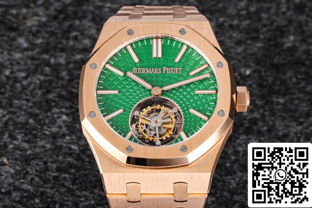 Audemars Piguet Royal Oak Tourbillon 26533OR.OO.1220OR.01 1:1 Best Edition R8 Factory Green Dial US Replica Watch