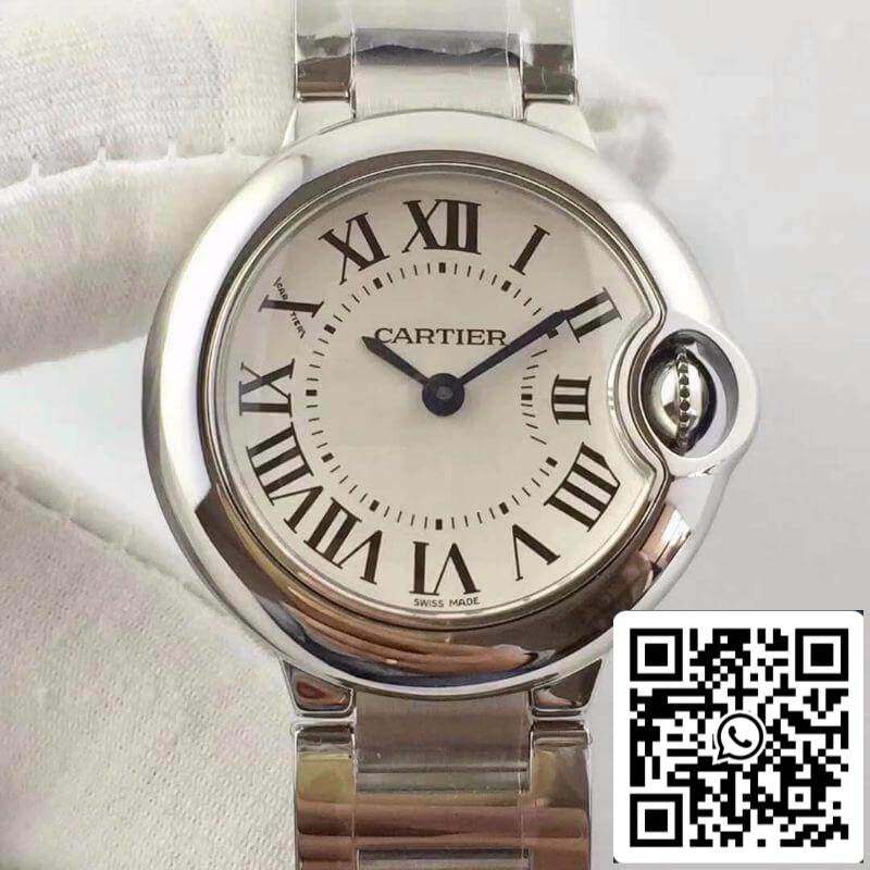 Ballon Bleu De Cartier 28 W69010Z4 V6 Factory 1:1 Best Edition Swiss Ronda Quartz US Replica Watch