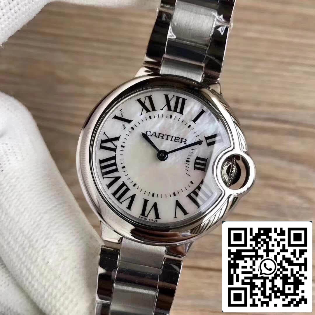 Ballon Bleu De Cartier 33 W6920084 V6 Factory 1:1 Best Edition Swiss Ronda Quartz US Replica Watch