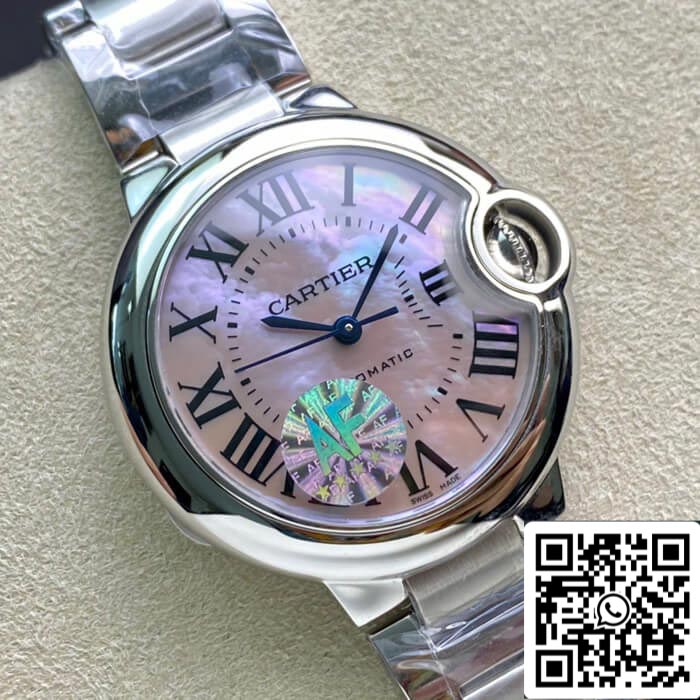 Ballon Bleu De Cartier 33MM 1:1 Best Edition AF Factory Mother-of-pearl Dial US Replica Watch