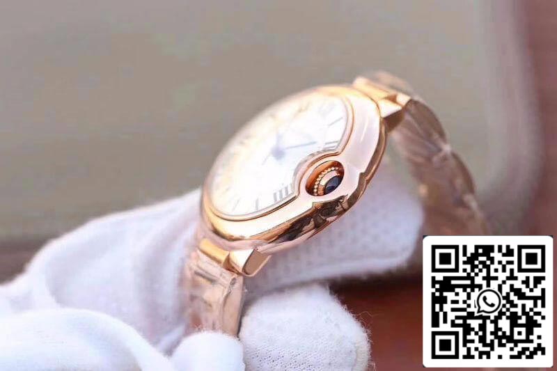 Ballon Bleu De Cartier 33MM W6920068 V9 Factory 1:1 Best Edition Swiss ETA2671 Rosegold US Replica Watch