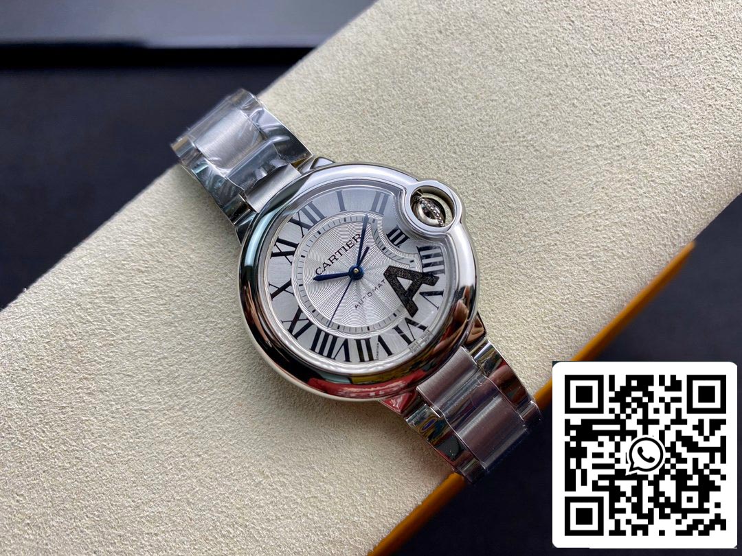 Ballon Bleu De Cartier 33MM W6920071 1:1 Best Edition V6 Factory White Dial US Replica Watch