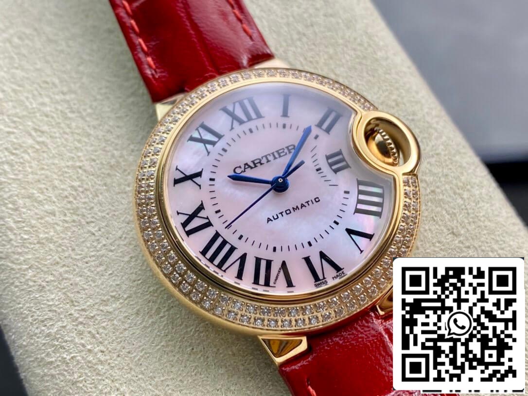 Ballon Bleu De Cartier 33MM WJBB0033 1:1 Best Edition 3K Factory Red Strap US Replica Watch