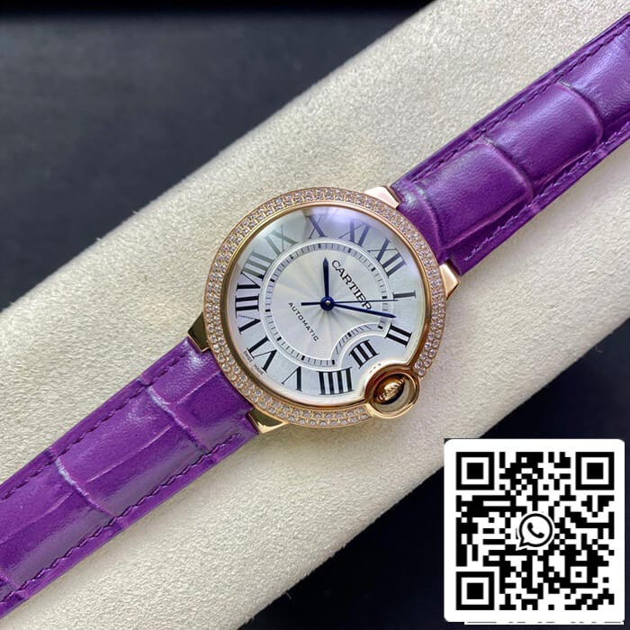 Ballon Bleu De Cartier 36MM WJBB0009 1:1 Best Edition 3K Factory Diamond Bezel US Replica Watch