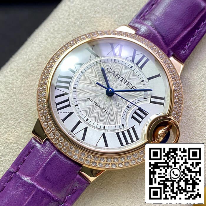 Ballon Bleu De Cartier 36MM WJBB0009 1:1 Best Edition 3K Factory Diamond Bezel US Replica Watch