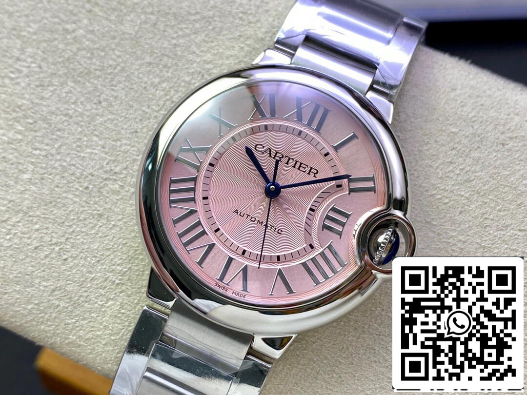 Ballon Bleu De Cartier 36MM WSBB0007 1:1 Best Edition 3K Factory Pink Dial US Replica Watch