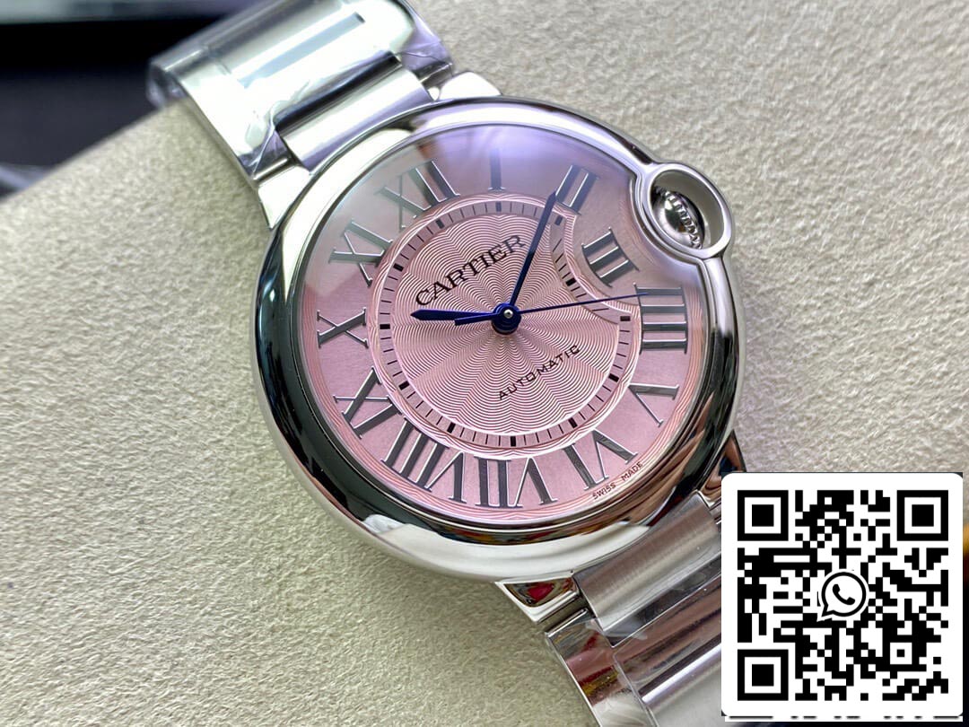 Ballon Bleu De Cartier 36MM WSBB0007 1:1 Best Edition 3K Factory Pink Dial US Replica Watch