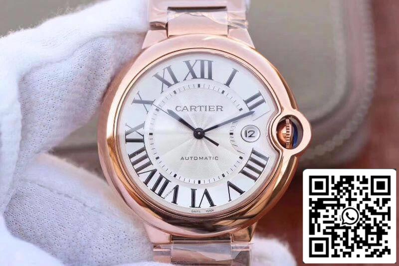 Ballon Bleu De Cartier 42MM W69006Z2 V9 Factory 1:1 Best Edition Swiss ETA2671 Silver Textured Dial US Replica Watch