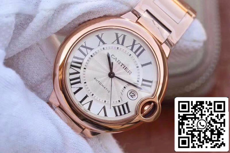 Ballon Bleu De Cartier 42MM W69006Z2 V9 Factory 1:1 Best Edition Swiss ETA2671 Silver Textured Dial US Replica Watch