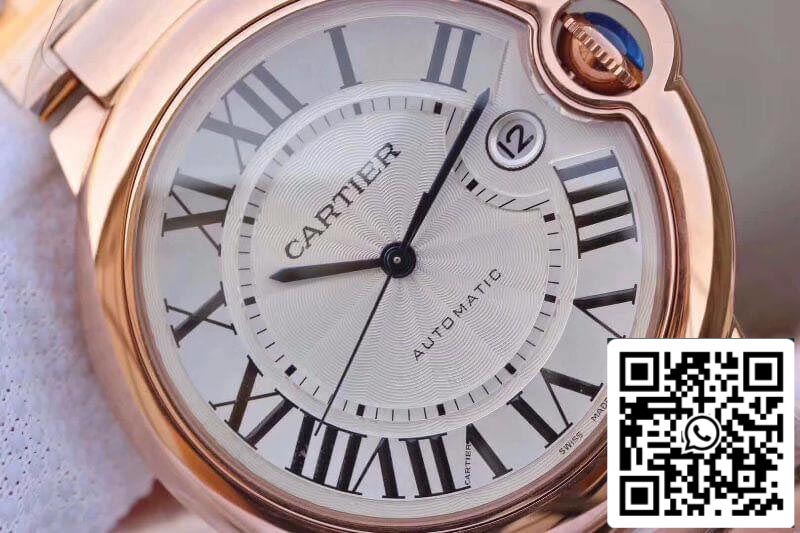 Ballon Bleu De Cartier 42MM W69006Z2 V9 Factory 1:1 Best Edition Swiss ETA2671 Silver Textured Dial US Replica Watch