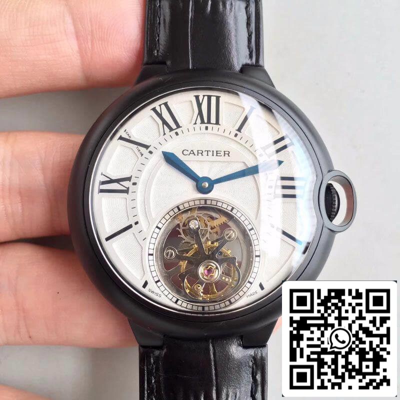 Ballon Bleu De Cartier Tourbillon Men Watches 1:1 Best Edition Swiss Tourbillon White Dial US Replica Watch