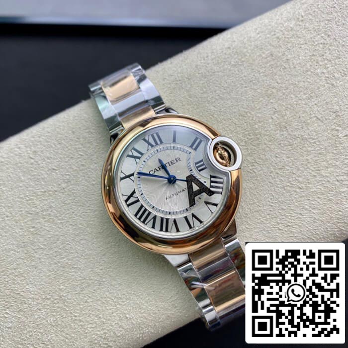 Ballon Bleu De Cartier W2BB0023 33MM 1:1 Best Edition V6 Factory Rose Gold US Replica Watch