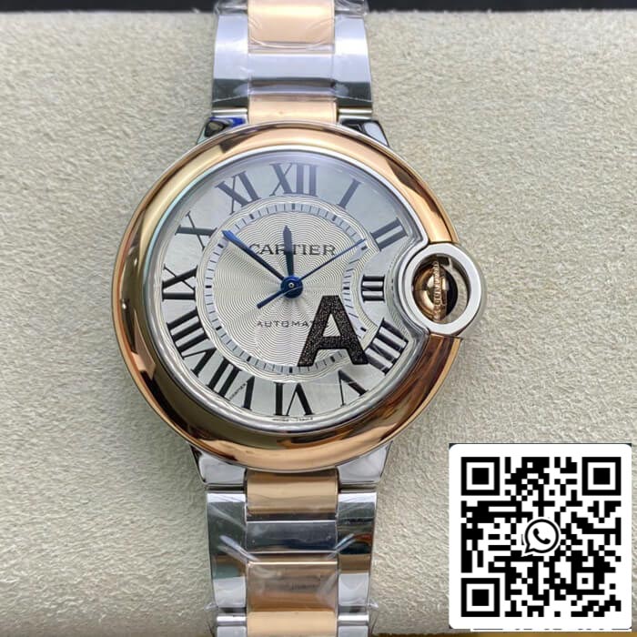 Ballon Bleu De Cartier W2BB0023 33MM 1:1 Best Edition V6 Factory Rose Gold US Replica Watch