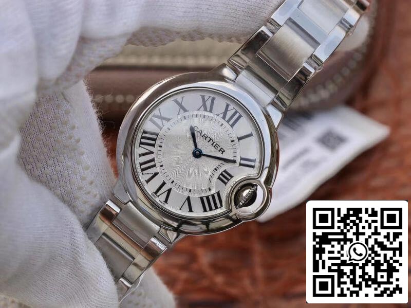 Ballon Bleu De Cartier W6920084 V6 Factory 1:1 Best Edition Swiss Quartz ETA157 Silver Dial US Replica Watch