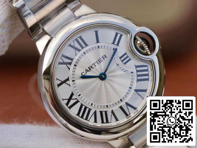 Ballon Bleu De Cartier W6920084 V6 Factory 1:1 Best Edition Swiss Quartz ETA157 Silver Dial US Replica Watch