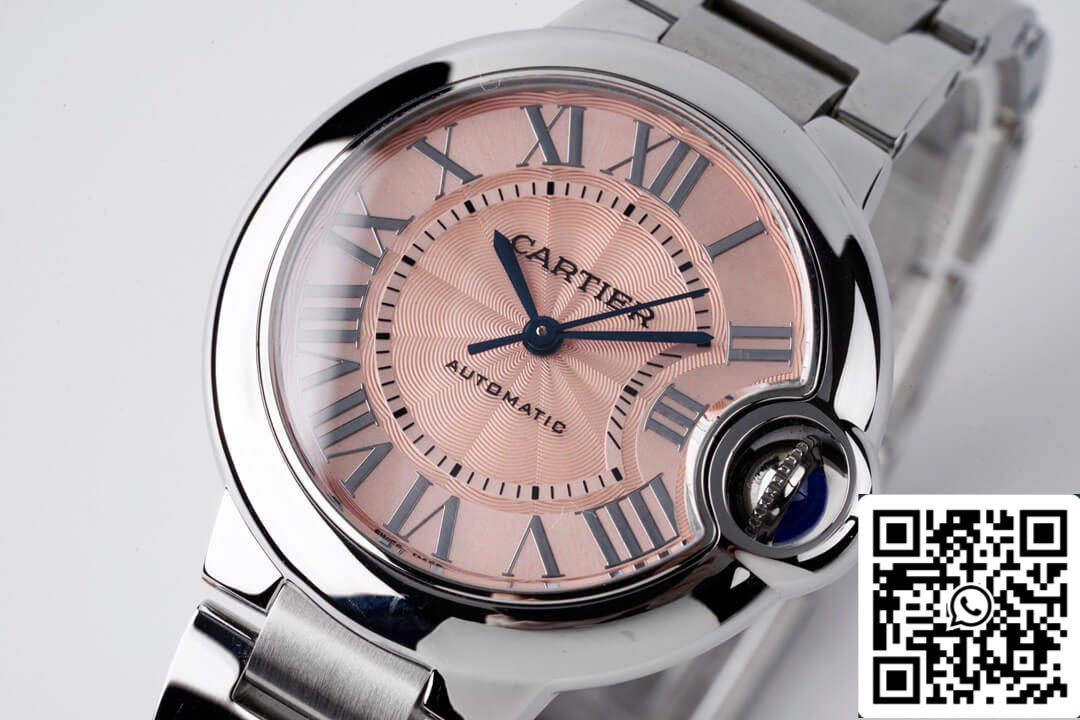 Ballon Bleu De Cartier W6920100 33MM 1:1 Best Edition AF Factory Pink Dial US Replica Watch