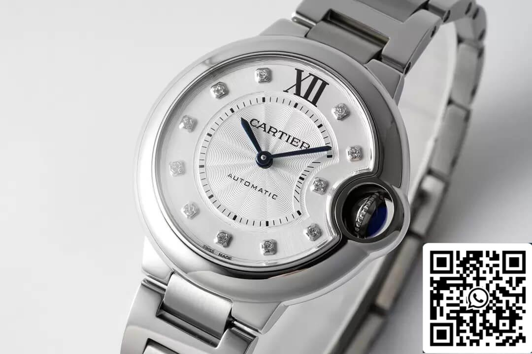 Ballon Bleu De Cartier WE902074 33MM 1:1 Best Edition AF Factory Silver Dial US Replica Watch