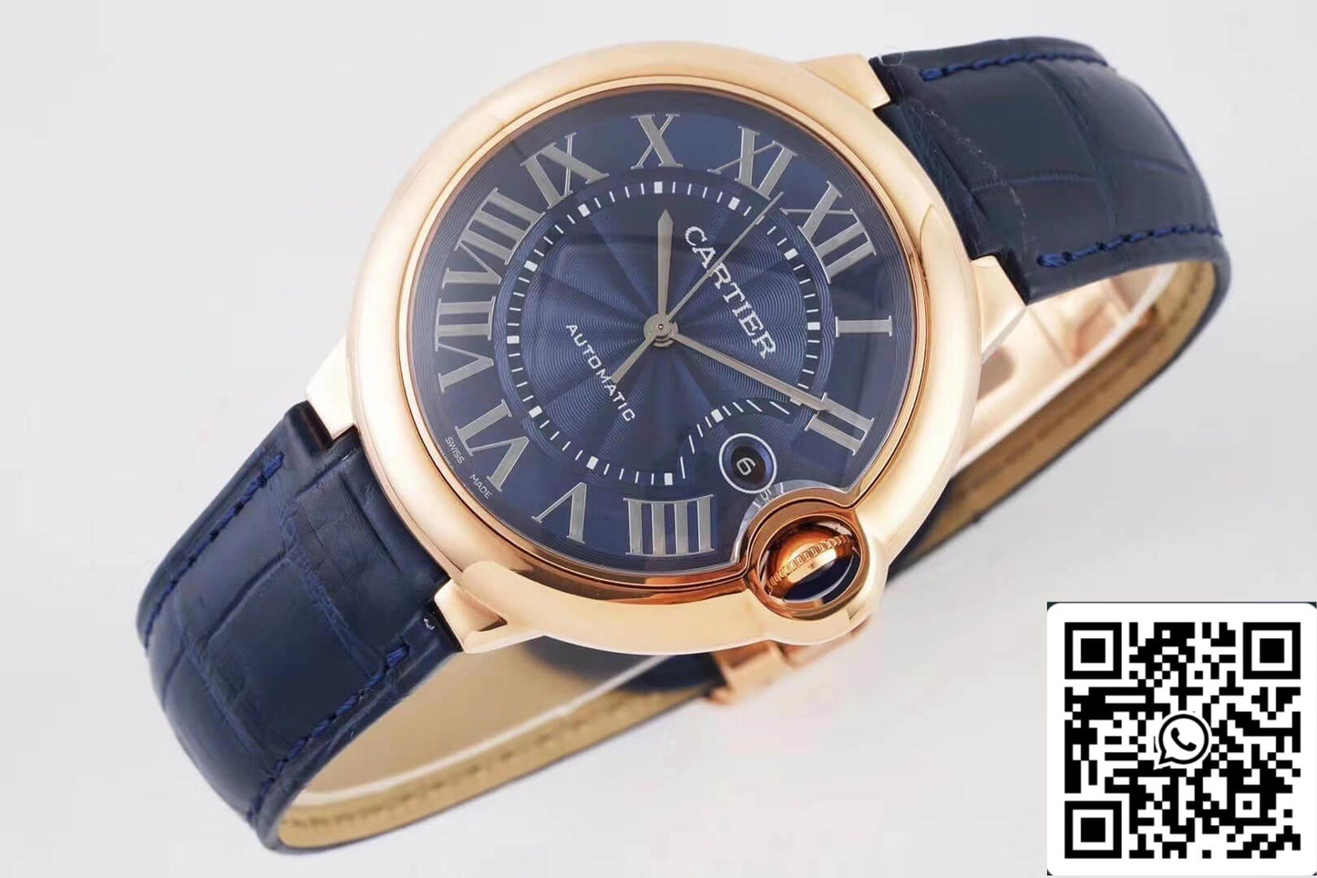 Ballon Bleu De Cartier WGBB0036 42MM 1:1 Best Edition AF Factory Rose Gold Case US Replica Watch