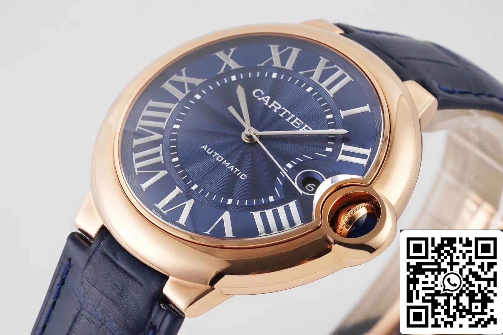 Ballon Bleu De Cartier WGBB0036 42MM 1:1 Best Edition AF Factory Rose Gold Case US Replica Watch