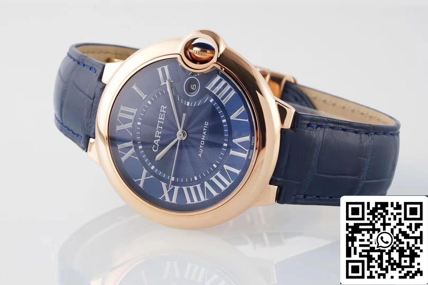 Ballon Bleu De Cartier WGBB0036 42MM 1:1 Best Edition AF Factory Rose Gold Case US Replica Watch