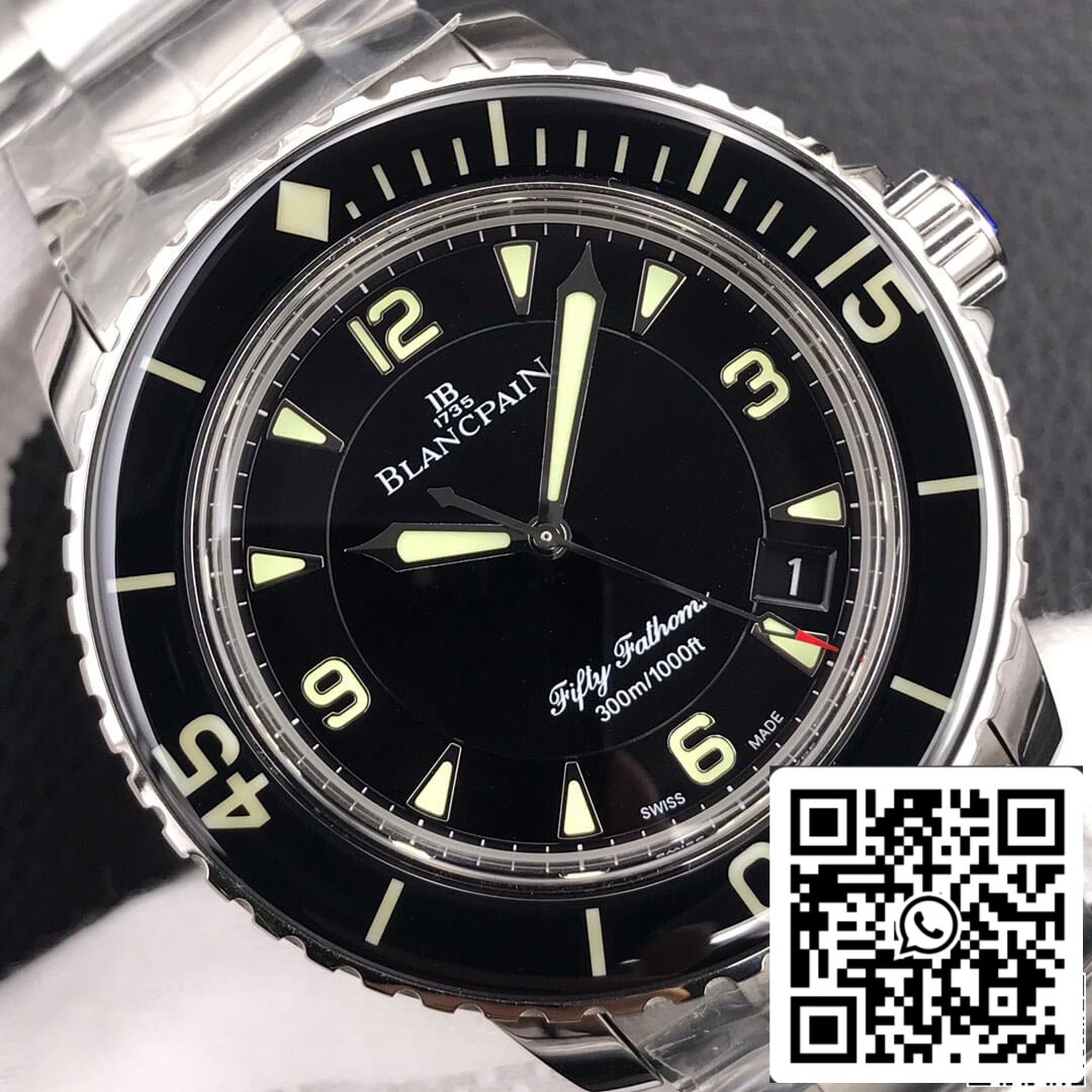 Blancpain Fifty Fathoms 5015 1:1 Best Edition ZF Factory Stainless Steel US Replica Watch