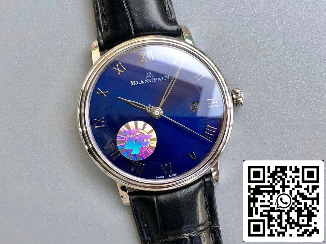 Blancpain Villeret 6551-1127-55B 1:1 Best Edition ZF Factory Blue Dial US Replica Watch