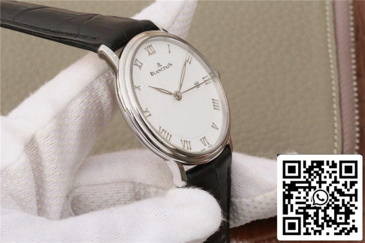 Blancpain Villeret 6651-1127-55B 1:1 Best Edition ZF Factory White Dial US Replica Watch